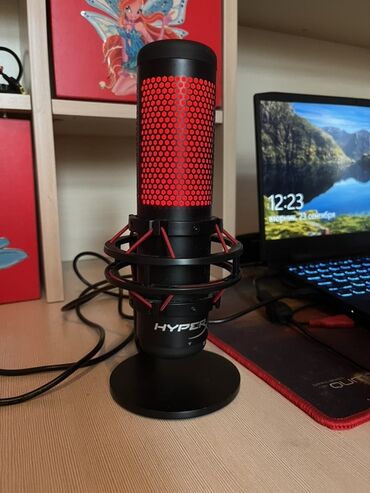 микрофон для камеры: HyperX Quadcast, конденсаторный usb микрофон Коробка отсутствует