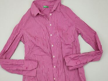 bluzki w serek długi rekaw: Koszula Damska, Benetton, L, stan - Dobry