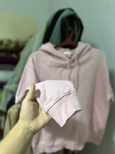 толстовка gap: 2 вещи толстовки Худи Pull&Bear И H&M розовая - Модель — 6