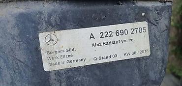 putni jastuk: POTKRILO PD W222 ZA MERCEDES BENZ S KLASA | Mercedes s klasa. w222 — 3