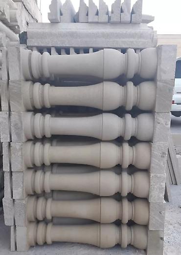 Məhəccər balyansları: Məhsul: Daş balyustrada və sütun elementləri Təsvir: - Təbii daşdan — 13