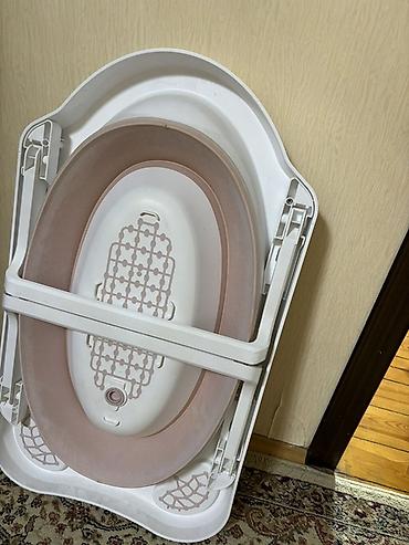 ag cins: Uşaq üçün qatlanan vanna - Material: möhkəm plastik + yumşaq silikon — 3