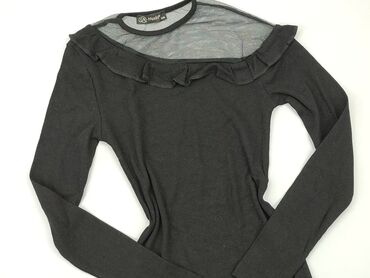 bluzki czarne z długim rekawem: Bluzka Damska, M, stan - Idealny