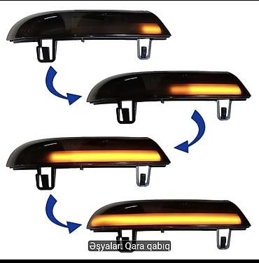 lider disk teker satisi: Mashin güzgüsü üçün dinamik dönmə siqnalları (LED) – qara korpus — 1