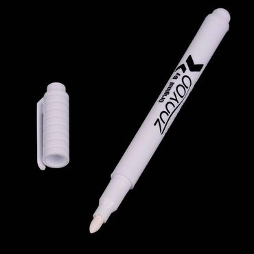 ������������ ��3 ������������ в Кыргызстан | КАНЦТОВАРЫ: Белый маркер-ручка для доски со стирающимися чернилами 13,5 см - 3