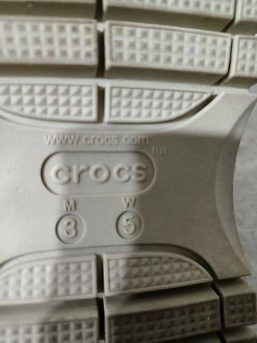 Сабо: Клоги Crocs на платформе, цвет — бежевый (электрик/молочный). - — 4