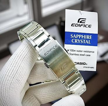 Кол сааттар: CASIO Edifice — мужские кварцевые часы с сапфировым стеклом - — 2