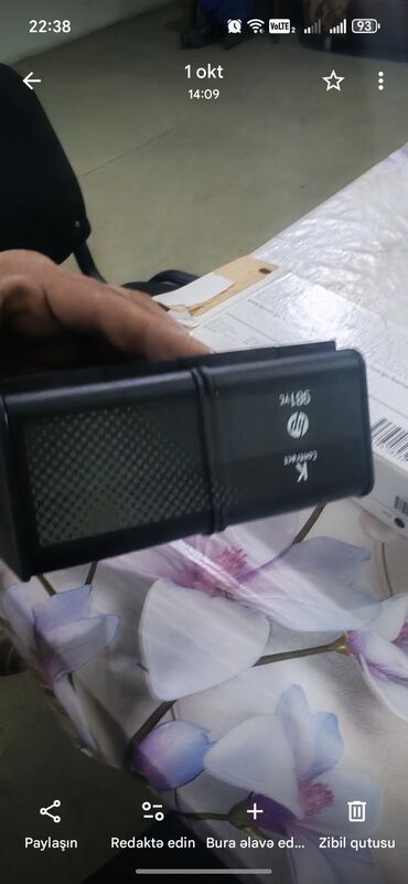 принтер canon: HP PageWide Pro K (Qara) orijinal mürəkkəb kartrici - Rəng: Qara (K)