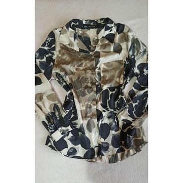 Košulje: Zara, M, Saten, Cvetni, bоја - Šareno — 8