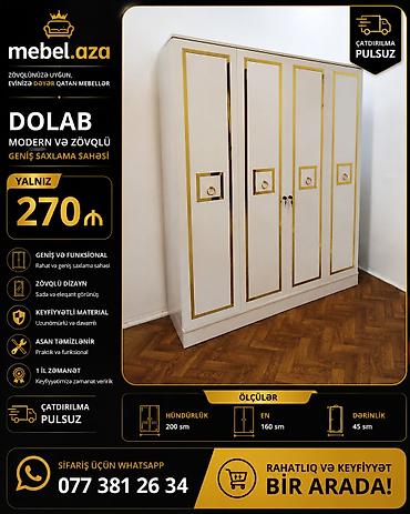 generator az: Yeni, 4 qapılı, Açılan, Düz dolab — 1