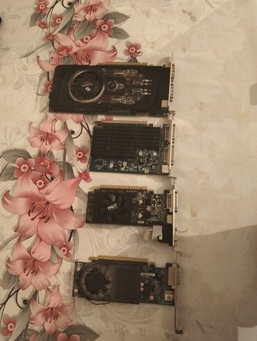 Videokartlar: Satılır: 4 işlək videokart bir yerdə Videokartlar: GeForce 9600 GTX — 1