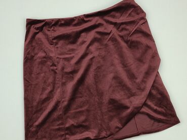 bordowa spódnice mini: Spódnica, 2XL, stan - Dobry