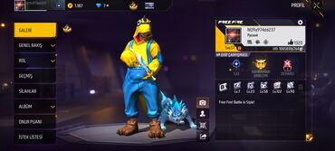İnformatika: Free Fire oyun hesabı - Oyun: Free Fire - Profil adı: NO9a974dd237 -