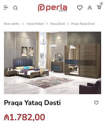 Yataq otağı dəstləri: İkinəfərlik çarpayı, Dolab, Komod, Termo, Azərbaycan, İşlənmiş — 2