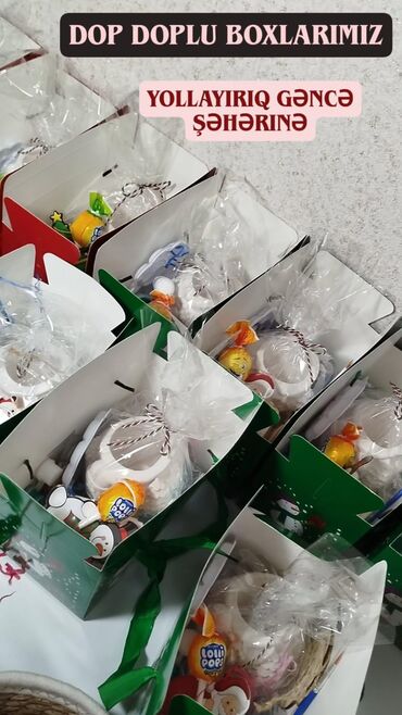 Bayram üçün digər mallar: Yeni il temalı yaradıcılıq dəsti Tərkibi: - Gipsdən hazırlanmış Şaxta — 10