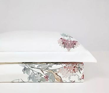 bed sheets: Постельный комплект Arya с вышивкой Flora - Состав набора — 2
