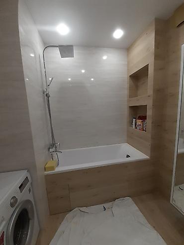 Ремонт под ключ: Ванная комната под ключ — современный интерьер в светлых тонах дерева — 4