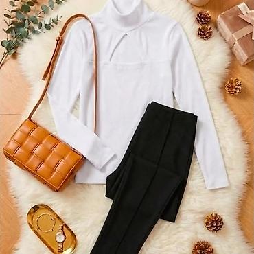 Kompleti: Ženska dvodelna kombinacija – džemper i pantalone - Gornji deo: meki — 3