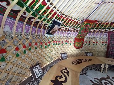 Аренда юрт: Аренда юрты, Каркас Деревянный, 85 баш, Казан, Посуда, С полом — 2