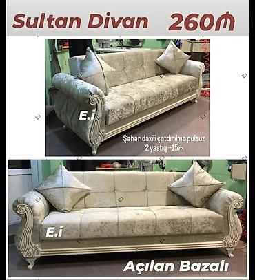 sultan toyuğu: Künc divan, Qonaq otağı üçün, Bazalı, Açılan — 1