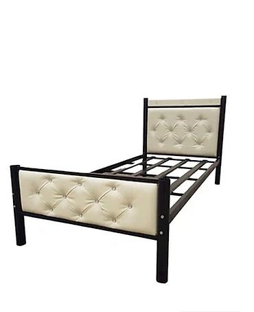 Birnəfərlik Çarpayı EFM-0166 – Qara/Bej (200x90x25 sm) Model