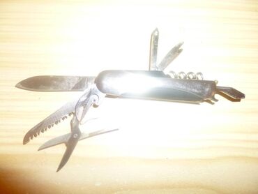 инструменты для работы с кожей: Перочинный нож (набор из 10 элементов, лезвие 65 мм)