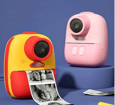 Игрушки: Детский цифровой фотоаппарат с моментальной печатью со встроенным