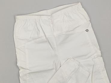 biale mom fit: Spodnie 3/4 damskie, rozmiar S — 1