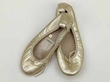 buty sandały złote: Baletki 33, stan - Dobry