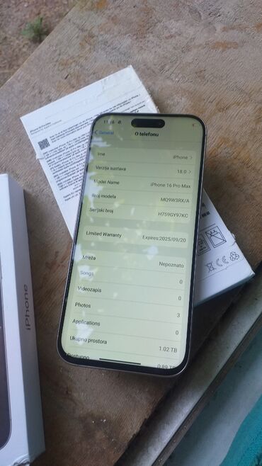 Apple iPhone: Apple iPhone iPhone 16 Pro, 256 GB, Matte Gold, Face ID, Garancija, Otisak prsta — 5