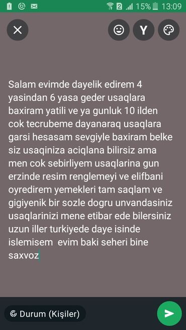 bağ evinə bağban: Dayə. 46