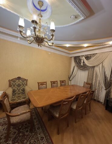 Masa və oturacaq dəstləri: Qonaq otağı üçün, Açılan, 8 stul — 5