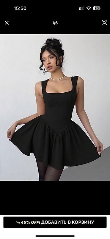 Qara mini don – klassik və zərif siluet - Rəng: dərin qara - Model lalafo.az -da Qara mini don – klassik və zərif siluet - Rəng: dərin qara - Model