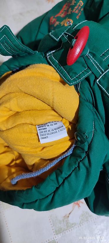 шапки: Зелёный комбенизон на рост +-65см, в отличном состоянии, сыну одевали — 3