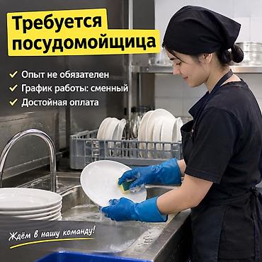 Требуется Посудомойщик, Оплата: Ежедневно