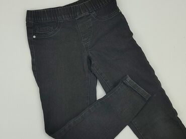 czarne lakierowane legginsy: Jeans, Destination, 9 years, 128/134, condition - Good