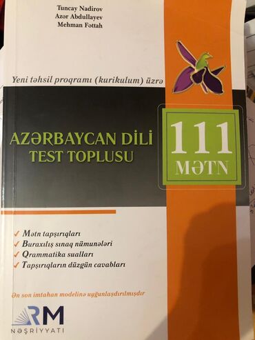 deyer nesrleri: 111 mətn yeni nəşr təzədir yazılmayıb öz qiymətindən ucuz verilirrr