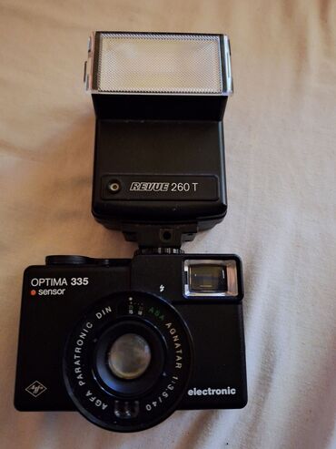 tajmeri za ta pec: Crna kamera Agfa Optima 335 Sensor sa Agnar objektivom 1:3.5/40