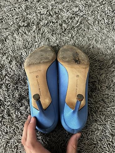 миндом: Туфли Manolo Blahnik Hangisi, размер 37 - Модель: Hangisi с фирменной — 3