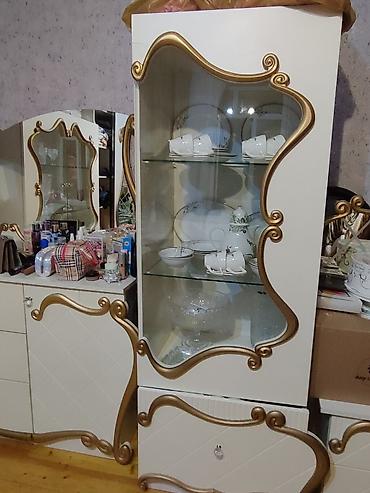 plastik kamod: Klassik üslubda otaq mebel dəsti - Rəng: krem (fildişi) tonlarda — 2