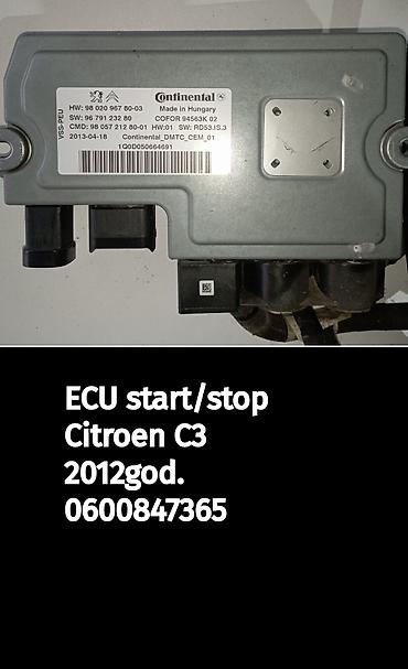 nitromax energy: ECU modul za start/stop sistem – Citroën C3, 2012. godište — 1