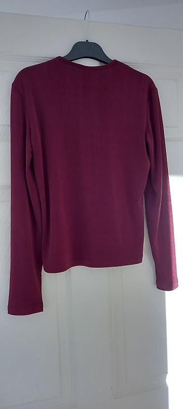 Bluze: Lot - 2 bordo majice velicine S/XS Nova Bershka burgundi bodi-majica/ — 11