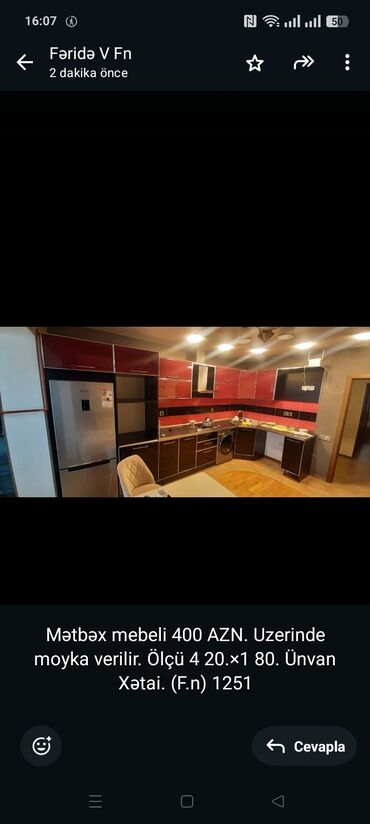 стол для дачи: Mətbəx mebeli 400 AZN. Uzerinde moyka verilir. Ölçü 4 20.×1 80. Ünvan