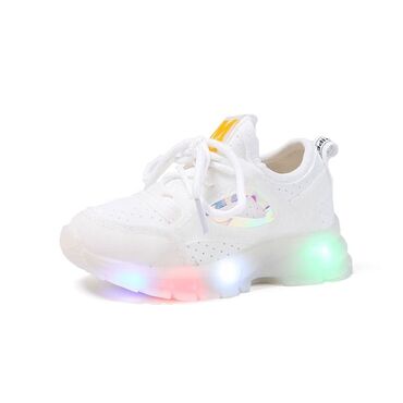 Детская обувь: КРАССОВКИ светящиеся для маленьких девочек принцесс
