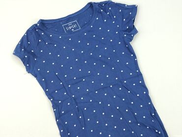 czarne t shirty basic: Women`s T-shirt, SinSay, size XS (EU 34)