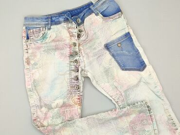 szare jeansy mom fit: Jeans, M (EU 38), condition - Good