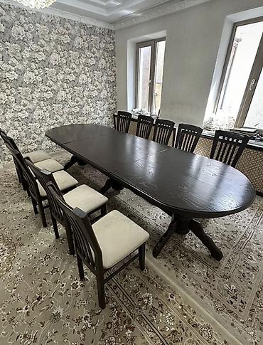 Срочно продаю стол со стульями Большой обеденный комплект at lalafo.kg Срочно продаю стол со стульями Большой обеденный комплект