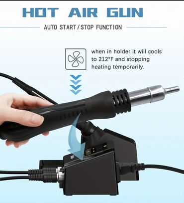 Fenovi za vreli vazduh: 2-u-1 stanica za lemljenje i popravke vrućim vazduhom – iLiBiLiB HX36 — 7