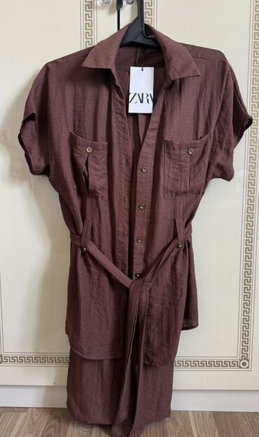 kilo ver чай отзывы: ZARA qadın paltarı – köynək tipli model - Rəng: tünd şabalıdı/bordo -