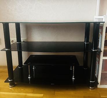 av kabel: Teze Şüşə TV stendi / media konsolu - 4 mərtəbəli konstruksiya — 1